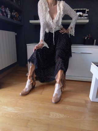 FALDA BOHO SIN ESTRENAR CON ETIQUETA 