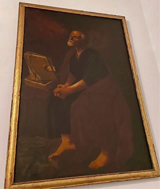 Oleo sobre lienzo de San Pedro