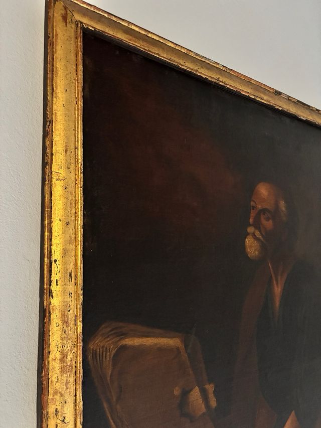 Oleo sobre lienzo de San Pedro