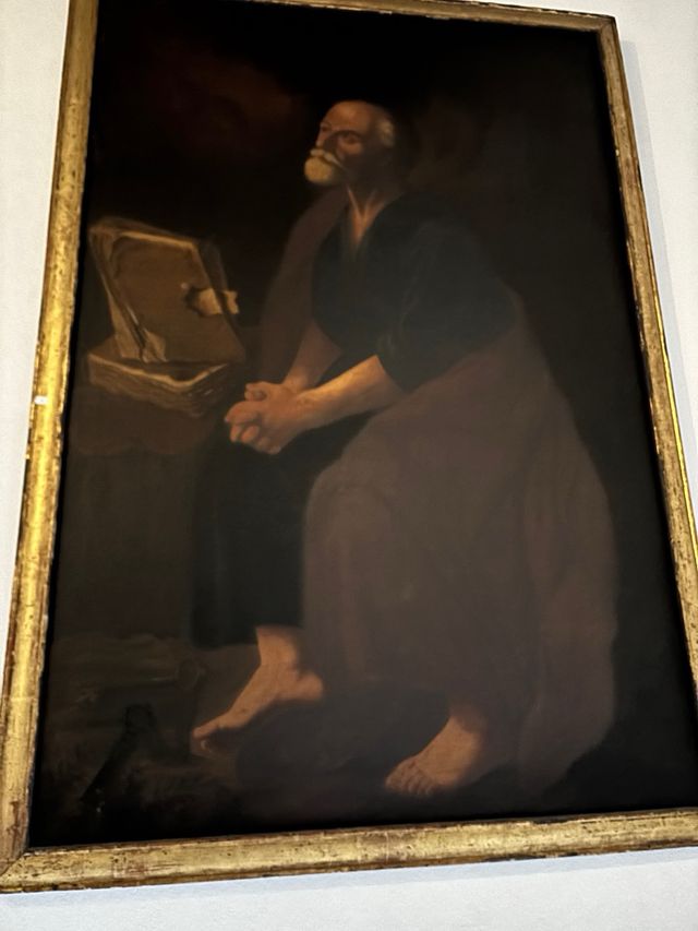 Oleo sobre lienzo de San Pedro