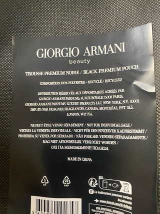 Bolso de mano o neceser Armani