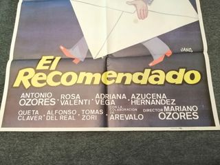 Cartel Cine 1985 EL RECOMENDADO