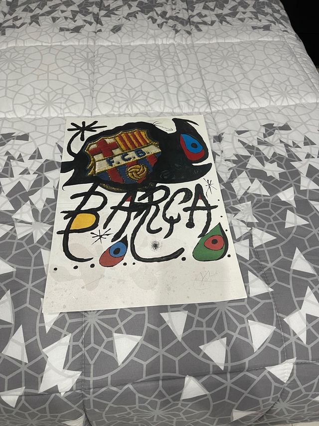 LITOGRAFÍA ORIGINAL FCBARCELONA
