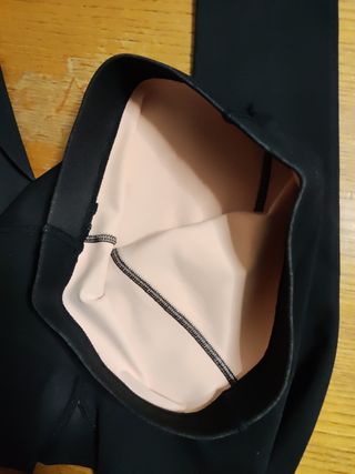 Collant leggings effetto pelle neri