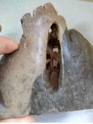 Vaso cinese in pietra ollare primi '900