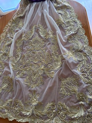 Corpiño fallera con pico y manteleta