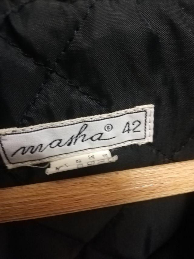 Chaqueta rombos mujer piel