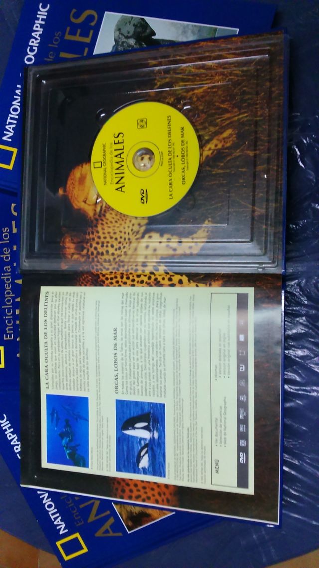 4 tomos enciclopedia animales Nacional Geographic