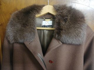 Abrigo largo mujer cashmere marron