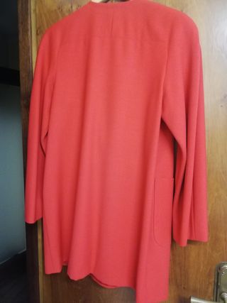 Abrigo de Valentino lana fría rojo