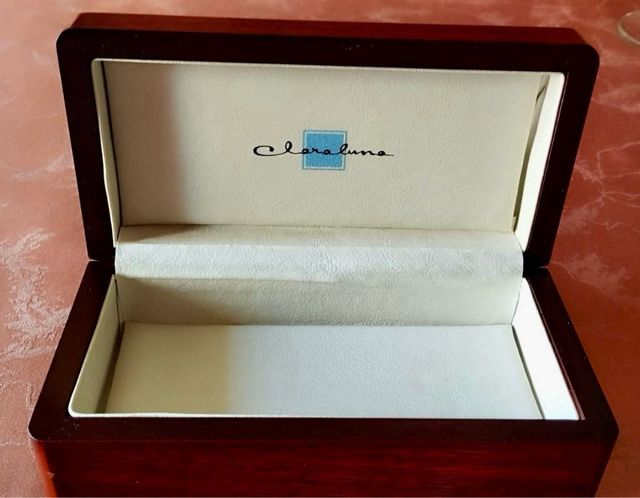 Caja Joyero Decorada Con Plata,Claraluna