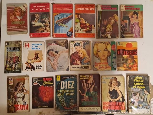 Lote 18 novelas años 60