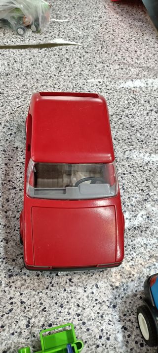 Lote de Playmobil coches y helicóptero