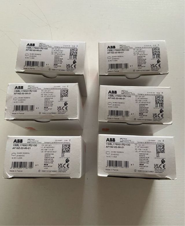 LOTE 6Ud. Contactor Auxiliar ABB AF16Z220021 