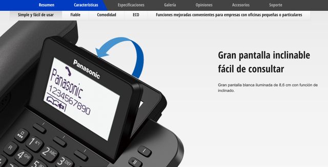 Panasonic Teléfono KXTGF310EX DECT + 2 PNLC1065