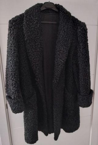 Abrigo de piel de astracan