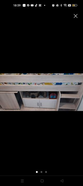 Chollo, cama alta niño