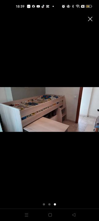 Chollo, cama alta niño