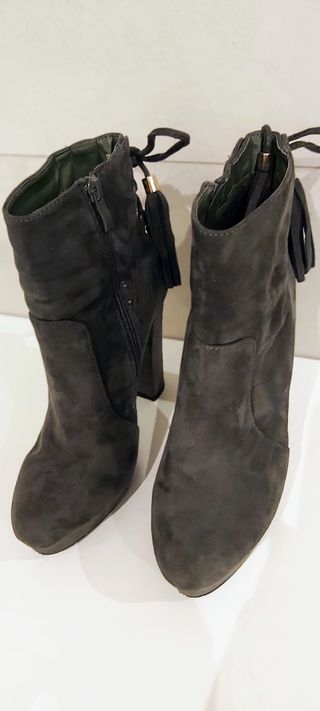 Botines ante verde mujer-n. 38