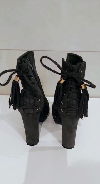 Botines ante verde mujer-n. 38
