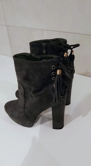 Botines ante verde mujer-n. 38