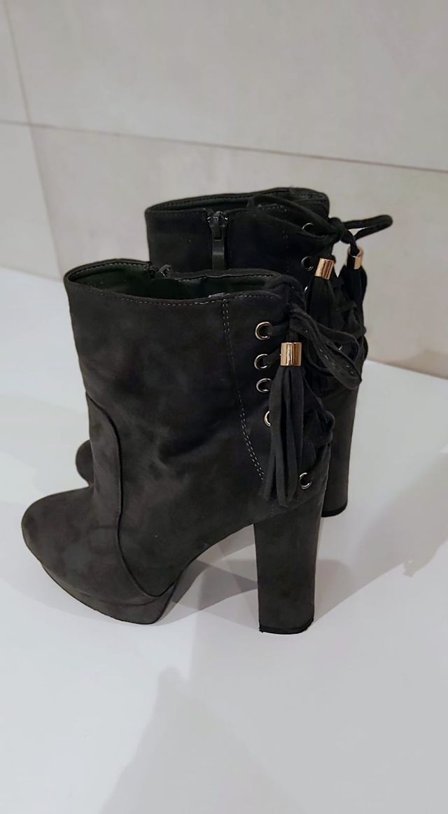 Botines ante verde mujer-n. 38