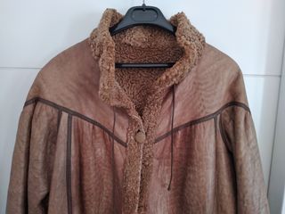 Abrigo de piel y de astracan vintage