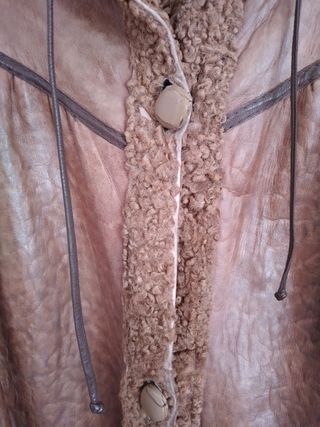 Abrigo de piel y de astracan vintage