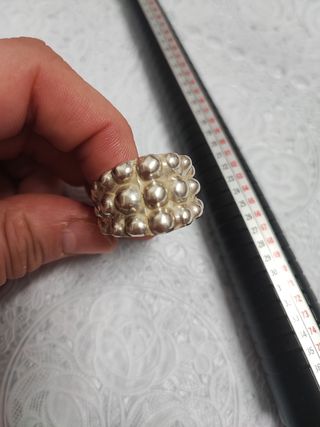 Anillo de plata artesanal T 33