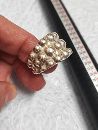 Anillo de plata artesanal T 33