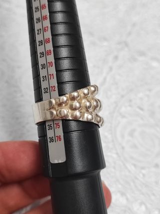 Anillo de plata artesanal T 33