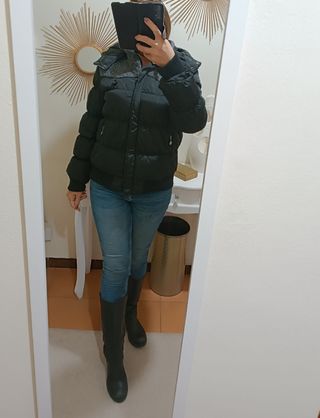 Piumino imbottito donna nero 