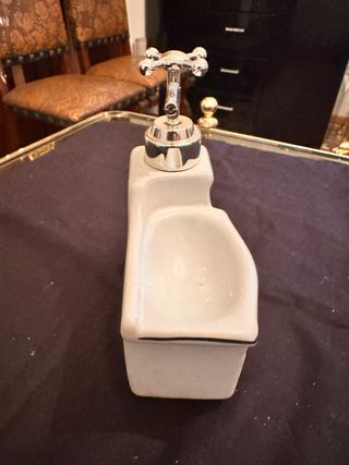Raro Dispensador jabon vintage nuevo sin uso 80s