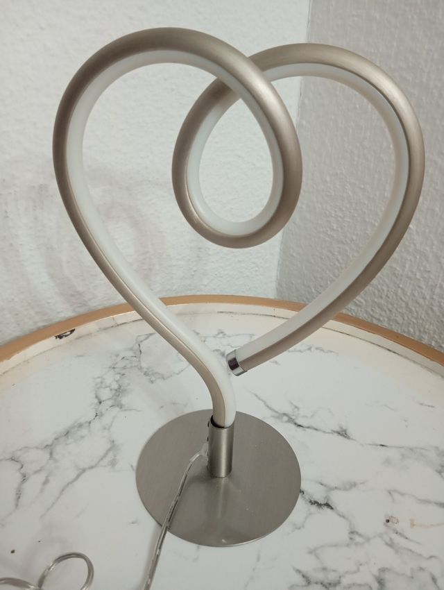 Lampara en forma de corazón