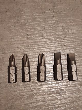 Juego de puntas destornillador o taladro
