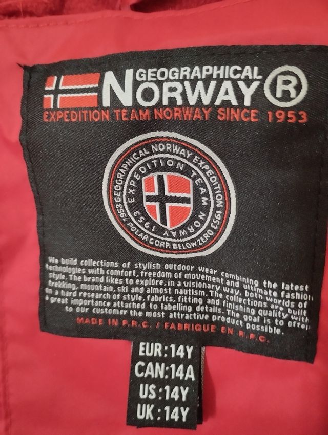 Geographical Norway, talla: 14 años.
