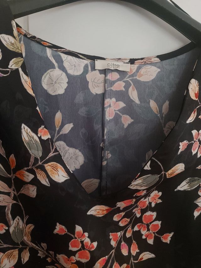 Blusa OLTRE Nera a fiori