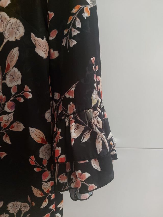 Blusa OLTRE Nera a fiori
