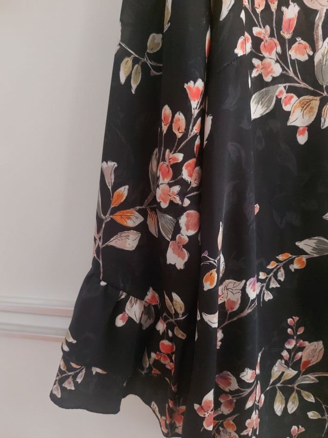 Blusa OLTRE Nera a fiori