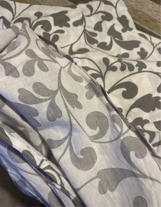 2 Fundas nordicas cama 90 gris blanco 