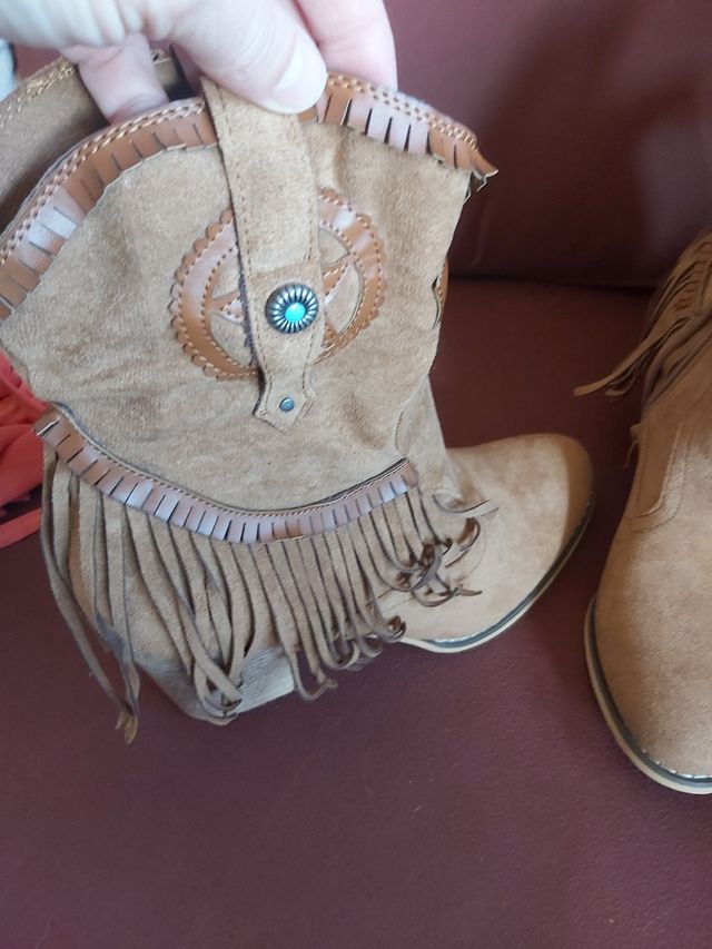 Botas de piel de antes ,nuevas sin eti