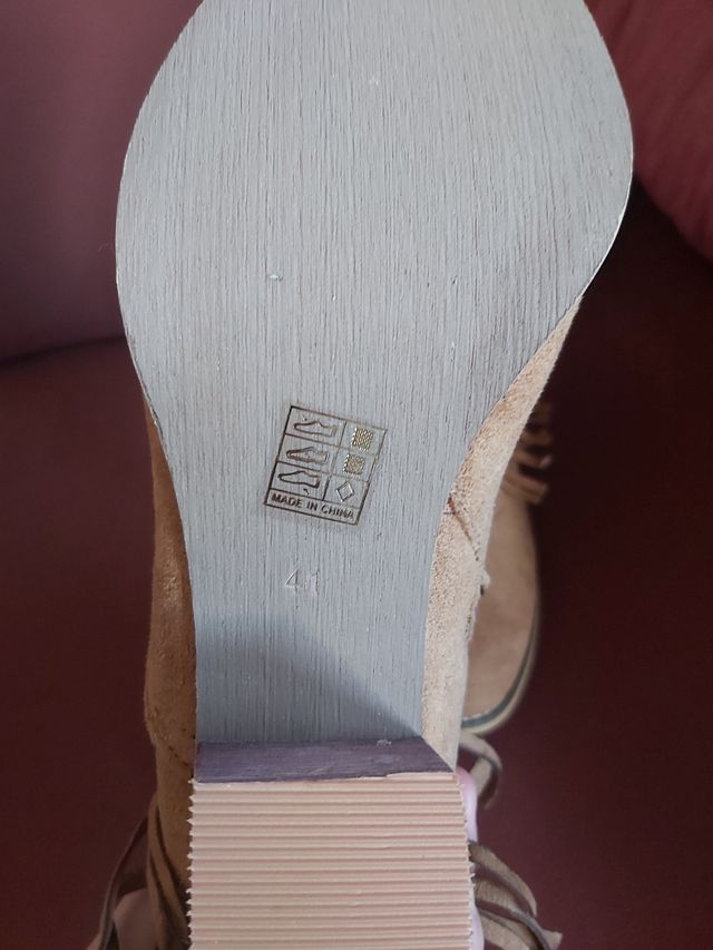 Botas de piel de antes ,nuevas sin eti