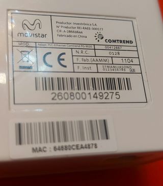 Adaptador PLC Comtrend ethernet
