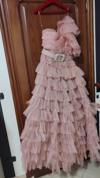 Abito da cerimonia Impero rosa antico