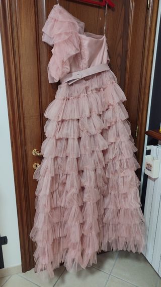 Abito da cerimonia Impero rosa antico