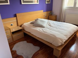 Dormitorio matrimonio diseño madera de haya