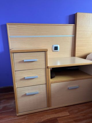 Dormitorio matrimonio diseño madera de haya