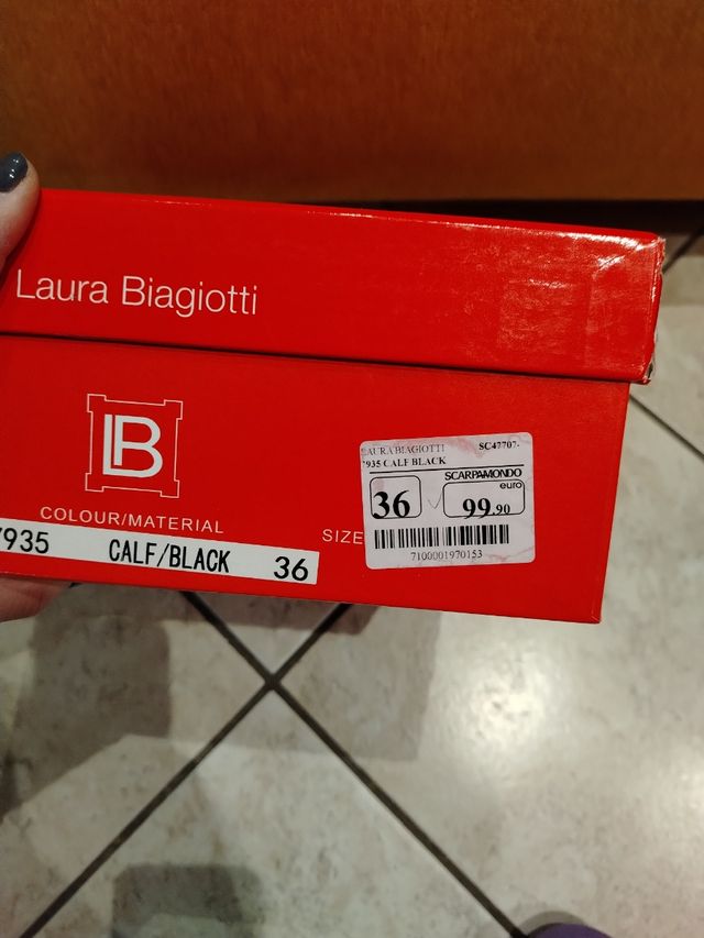 Anfibi neri Laura Biaggiotti 36