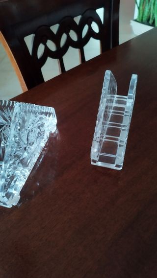 Porta tovaglioli in cristallo