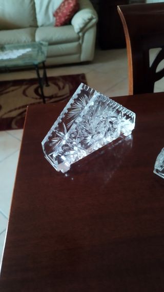 Porta tovaglioli in cristallo